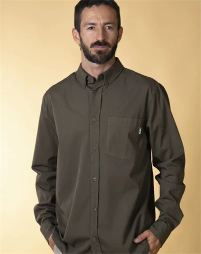 Elsk - Twill Skjorte - Dusky Green 